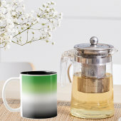 Gradient Aromantic Flag - farbenfroher, aromantisc Zweifarbige Tasse