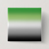 Gradient Aromantische Flagge – Farbpride der Aroma Button (Vorderseite)