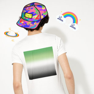 Gradient Aromantische Flagge – Farbpride der Aroma T-Shirt