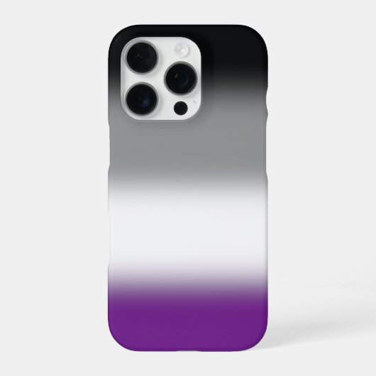 Gradient Asexuelle Pride-Flagge - Farbige ACE-Flag iPhone Hülle (Rückseite)