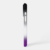 Gradient Asexuelle Pride-Flagge - Farbige ACE-Flag iPhone Hülle (Linke Seite)