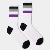 Gradient Asexuelle Pride-Flagge Socken (Rechts)