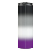 Gradient Asexuelle Pride-Flagge Thermosbecher (Rückseite)