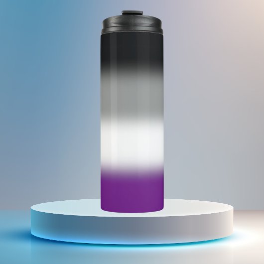 Gradient Asexuelle Pride-Flagge Thermosbecher