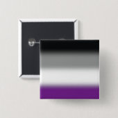 Gradient Asexuellen Stolzflagge - Farbige ACE-Flag Button (Vorne & Hinten)