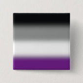 Gradient Asexuellen Stolzflagge - Farbige ACE-Flag Button (Vorderseite)