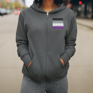 Gradient Asexuellen Stolzflagge - Farbige ACE-Flag Hoodie