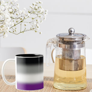 Gradient Asexuellen Stolzflagge - Farbige ACE-Flag Zweifarbige Tasse