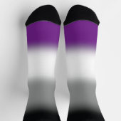 Gradient Asexueller-Crew Socken (Oben)