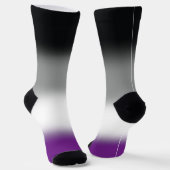 Gradient Asexueller-Crew Socken (Gewinkelt)