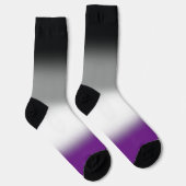 Gradient Asexueller-Crew Socken (Rechts)