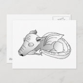 Gradient Baby Dragon Postkarte (Vorne/Hinten)