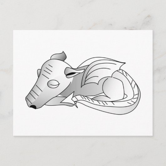 Gradient Baby Dragon Postkarte (Vorderseite)