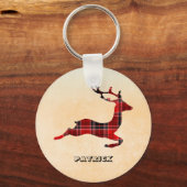 Gradient Background And Deer Schlüsselanhänger (Vorderseite)