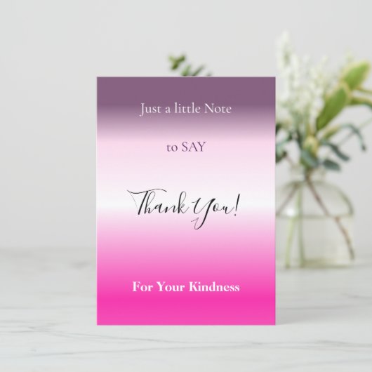 Gradient background dankeskarte (Stehend Vorderseite)