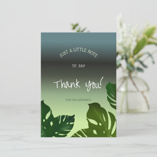 Gradient background dankeskarte (Stehend Vorderseite)