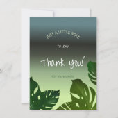 Gradient background dankeskarte (Vorderseite)