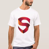 Gradient-Band-S-Logo – modernes Monogramm-Design T-Shirt (Vorderseite)