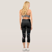 Gradient bedingungslose Liebe Capri Leggings (Rückseite)