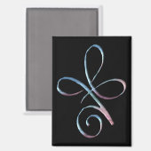 Gradient bedingungslose Liebe Magnet (Vorderseite/Rückseite)