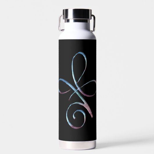 Gradient bedingungslose Liebe Trinkflasche (Vorne)