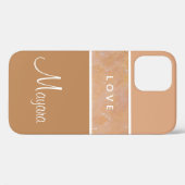 Gradient Beige Handy Case für Mädchen (Rückseite (Horizontal))