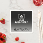 Gradient Bild und Text Serviette (Beispiel)