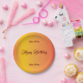 Gradient Birthday Celebration Pappteller (Party)