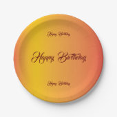 Gradient Birthday Celebration Pappteller (Vorderseite)