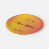 Gradient Birthday Celebration Pappteller (Schrägansicht)