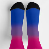Gradient Bisexual Stolperflagge Socken (Oben)