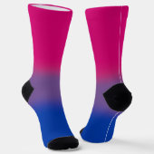 Gradient Bisexual Stolperflagge Socken (Gewinkelt)