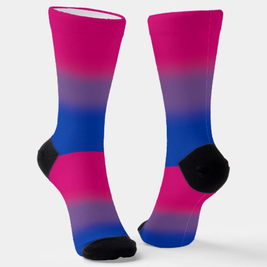 Gradient Bisexual Stolperflagge Socken (Gewinkelt)