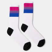 Gradient Bisexuellen-Stolz-Flagge Socken (Rechts)