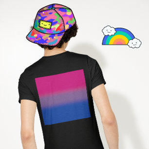 Gradient Bisexuellen-Stolzflagge – Farbige Bi-Flag T-Shirt