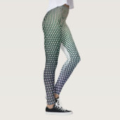Gradient Black an Blue Geometric Design Leggings (Rechts)