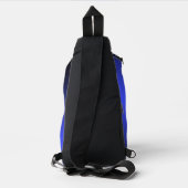 Gradient Black and Bright Blue Crossbody Bag (Rückseite)