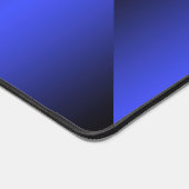 Gradient Black and Bright Blue Design Schreibtischunterlage (Ecke)