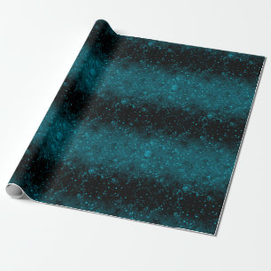 Gradient Black Marine Blau Konfetti Glitzer glänze Geschenkpapier