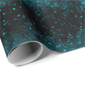 Gradient Black Marine Blau Konfetti Glitzer glänze Geschenkpapier (Rolleneckpunkt)