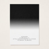 Gradient Black n White Necklace Display Card (Rückseite)