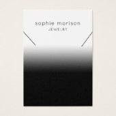 Gradient Black n White Necklace Display Card (Vorderseite)