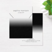 Gradient Black n White Necklace Display Card (Schreibtisch)