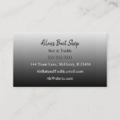 Gradient Black Simple Easy Visitenkarte (Vorderseite)