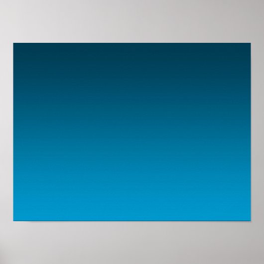 Gradient Blau - hell bis tief | Stimmungs-Hintergr Poster (Vorne)