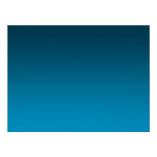 Gradient Blau - hell bis tief | Stimmungshintergru Poster