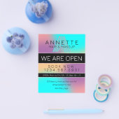 Gradient blau lila und schwarz Flyer (Einzeln)