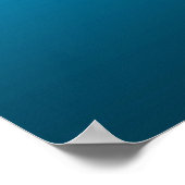 Gradient Blau - tief zu hell | Stimmungs-Hintergru Poster (Ecke)