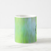 Gradient blue and green textured kaffeetasse (Mittel)