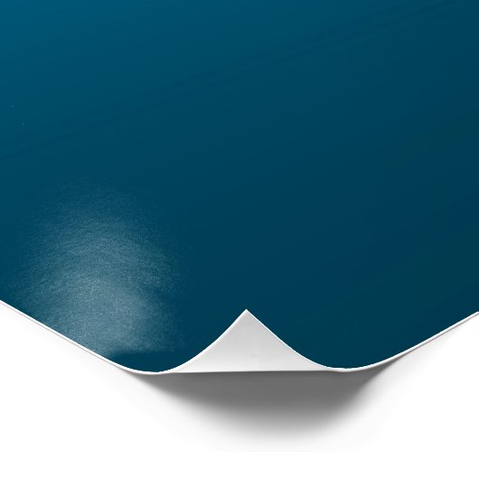 Gradient Blue - deep to light | Mood Background | Poster (Ecke)